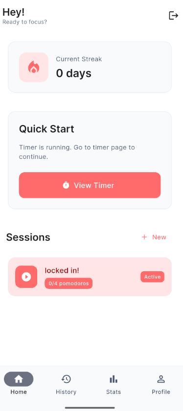 Flow State App Mockup
